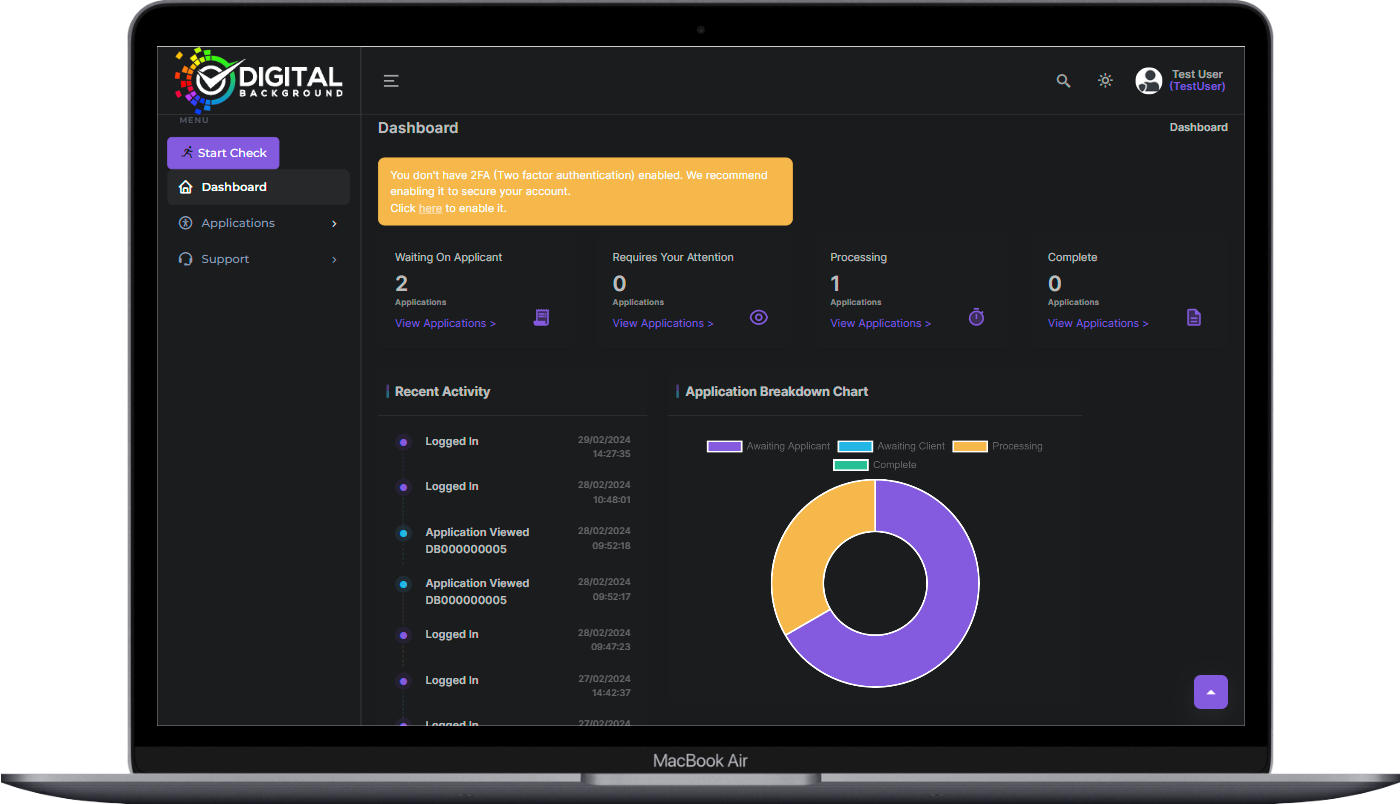 System Screens - Digital Background